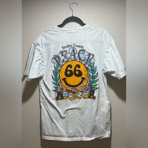 Vans blue and white tie-dye graphic tee, men’s size medium.